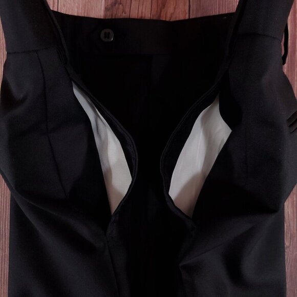 *READ DESC* NWT Zanella Mens Size 34 Devon Black 100% Wool Pants Made in Italy - Picture 5 of 13